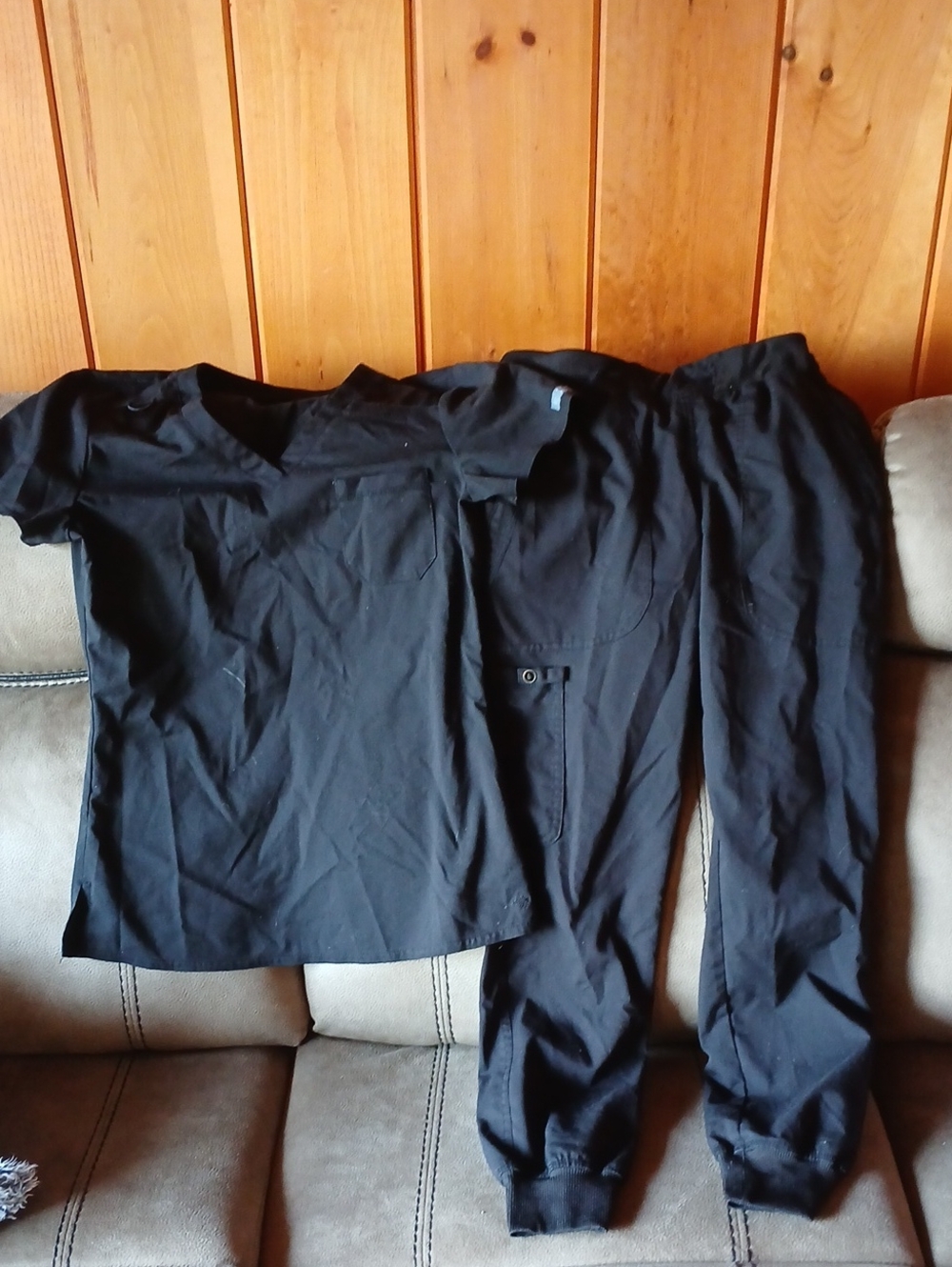 Med Couture Black Scrub Set  XS